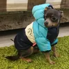 Dog Apparel Winter Waterproof Pet Padded Coat Cotton Wadded Jacket Hoodies Overcoat Parkas For Teddy Bichon Cold Protection Clothes