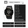 Wristwatches SKMEI Cool Men's Watch Metronome Alarm Clock Outdoor Sports High Volume Shockproof Luminous Waterproof Electronic 2081