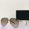 New fashion design pilot sunglasses 11M metal half frame rimless lens classic simple and popular style outdoor UV400 protection glasses