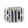 5 Stück / Los Größe 5-10 Neuester beliebter BITCH Unisex-Ring 316L Edelstahl Modeschmuck Beliebter Biker-Hiphop-Stil Ring287v