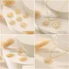 Charms Creative Real Gold Plated Brass Crystal Sunflower Star för DIY örhängen Halsband hängsmycken som gör accessoarcharms släpp dhy2p