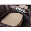Housses de siège de voiture 3 pièces/ensemble Beige, couverture universelle avant et arrière, tapis de protection antidérapant, coussin de chaise