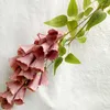 Decorative Flowers Artificial Flower String Simulation Campanula Silk Garland For Wedding Decoration Fake Vines Hanging Wall Decor