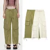 Kvinnors byxor Pants Casual Loose Pocket Decoration Trousers Female Streetwear 230831