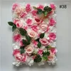 Dekorativa blommor 60cmx40cm Silk Rose Flower Wall Decor Wedding Backdrop Decoration Artificial Home Event Bakgrund