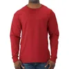 Men's T Shirts Tee Shirt Long Sleeve Soft Cotton O-Neck Solid Color Tops Sportswear Leisure Casual Daily Wear Top Vintage Male Tunic