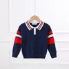 Pullover Boys Girls Knit Children Winter Clothes Cotton Preppy Style Sweater Casual Chunky Cable Baby 230830