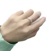 Hoge Kwaliteit Mode CZ Diamanten Ring Voor 925 Sterling Zilver Rose Vergulde Vrouwen Trouwring Originele Doos Set9511439