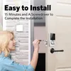 Serratura intelligente con Bluetooth Porta d'ingresso senza chiave Tastiere touchscreen Facile da installare App Sblocco Sicurezza Impermeabile 230830