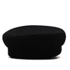 Berets herbst Winter Kette Schwarz Militär für Frauen Weibliche Flache Armee Kappe Salior Hut Mädchen Reise Damen Maler y230830