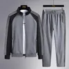 Survêtements pour hommes Mens Casual Survêtement Veste Sweatpant 2pcs Costume Automne Hommes Sportswear Mode Zipper Sports de plein air Jogging Set Vêtements