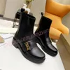 Martin Boots Designer boots Vintage Check Detail Chelsea boot Striped Ankle Boot Chelsea Fashion Luxury Women Calfskin Leather Suede Outdoor Booties Shoes