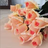 Fleurs décoratives 7 pièces/lot décor artificiel Rose soie florale Latex vraie touche Bouquet de mariage bricolage conception de fête à la maison