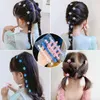 Koreansk version söt prinsessa barns hårklipp baby flicka flätat hårbönknapp handgjorda barns hårtillbehör