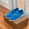 Zapatos de diseñador hombres casuales mocasines de gamuza para mujeres Slip-on Slip-on Summer Mule Loro Mocasins Unisex Mules Toblos de moda de lujo