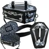 Sacos de noite Mulheres Couro Y2K Dark Halloween Skull Bat Moda Dazzle Cool Ombro Clutch Bag 230830