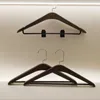 Cabide de plástico abs antiderrapante, ombros largos, reforçado, camisa de terno específica para quarto de hotel com clipe, roupa íntima, suporte de seda