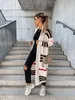 Pulls pour femmes 2023 Automne Tricot Oversize Long Manteau Noir Manches Cardigan Lâche Manteaux Femme Casual Tendance Dames Vêtements 230831