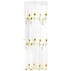 Rideau tournesol rideaux décoration élégant drapé confidentialité fenêtre pure draperie chambre