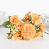 Fiori decorativi Rose di seta Ortensia Bouquet da sposa artificiale Vasi per accessori per la decorazione domestica Album di ghirlande di Natale
