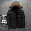 Men's Down Parkas Nouvelle veste d'hiver hommes blanc canard doudoune hommes épais chaud neige Parkas pardessus coupe-vent col de fourrure à capuche chaud marque manteau Q230831