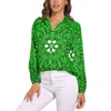 Damesblouses Aves Mandala blouse Dames Retro Bohemen Print Street Fashion Losvallend Lange mouw Trendy overhemd Op maat Tops Groot formaat 3XL