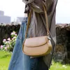 이브닝 백 2023 패션 겨드랑이 가방 작은 안장 크로스 바디 진짜 가죽 여성 어깨 지갑과 핸드백