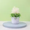 Decorative Flowers Artificial Plant Bonsai Small Plastic Tree Pot Bedroom Decor Ornaments Home Room Garden Wedding Plantas Flower Party