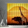 Занавески для душа жираф занавес набор солнечного света.