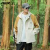 Herrgravrockar Hiqor Autumn Windbreak Dwaterproof Jacket Män utomhusjackor för avslappnad gata huvtröja Löst camping kappa kvinnor par stil 230831