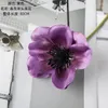 装飾的な花結婚式のためのシングルヘッド人工camelia偽の花の緑の植物装飾品