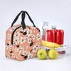 Pacotes de gelo Sacos isotérmicos 2023 Sakura Cherry Tree Flower Blooms Isolados Lunch Tote Bag Floral Resuable Cooler Thermal Food Box School 230830