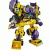 Nbk Oversize Devastator 6 In 1 Transformation Toys Robot Excavator Toy Transformer Devastator Model Kit Action Figure Toy For boys Construction Vehicle Kid Toy