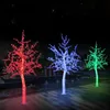 Lumières d'arbre lumineuses led en cristal, goutte de colle, simulation de cerise Bauhinia, lumières solaires d'arbre, lumières de paysage