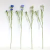 Kwiaty dekoracyjne 4PCS Nordic Blue Long Branch Starry Cornflower Silk sztuczny domek Dekoracja przyjęcia weselnego Flours Fleurs Artififileles