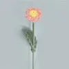 Fiori decorativi a mano a mano da bauquet a mano bouquet fatto all'uncinetto fatto girasole a maglia con tulip rosa tulipano la madre della madre di San Valentino