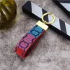 Multi Colors Keychain Designer Mens Luxury Car Key Rings Womens Bag Pendant Keychains Handmade Fashion Metal Key Chain Double Letters Keys Buckle