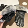 Five Fingers Gloves 23ss designer girl Five Fingers Gloves goatskin Gloves for women Velvet lining Warm Mittens Winter Gift Including brand