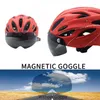 オートバイヘルメット磁気ゴーグルでサイクリング大人用自転車のためのロードマウンテンデタッチ可能