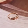 2023 Ny designer ring damer ring lyx med diamanter moderingar för kvinnor klassiska smycken 18k guldpläterad rosbröllop semestergåvor