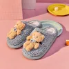 Zapatillas linda casa de animales damas marca diseñador tamaño 12 zapatos de dibujos animados azul 11 tendencia 2023 oso diapositivas mujeres mullido grande peludo