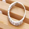 Whole-Silver Hochzeit 925 Sterling Silber Ringe für Frauen Lila Rot Simulierter Diamant Verlobungsring Stern Schmuck2765