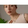 Подвесные ожерелья YHPUP Heart Pendation Collear Elegant Natural Freshwater Wearl Chain Ожерелье из нержавеющей стали ювелирные украшения женский подарок 230831