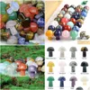 Party Decoration 2cm Mini Crystal Agate Semi -ädelstenar DIY Natural Rainbow Colorf Rock Mineral Mushroom For Home Garden Decora DHH1T