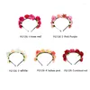 Akcesoria do włosów Balleenshiny Baby Headband dziewczęta Korona Księżniczka Kids Bridal Floral na 0-3 lata dziecięce narzędzia Po