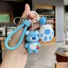 Keychain New 2023 Creative Strawberry Bear Car Key Pendant Exquisite Cartoon Nail Clippers Lovers ryggsäckhäng