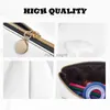 Pencil Bags Rabbit Hamburger Leather Pencil Case lettuce carrot Vintage Zipper Pencil Box College Teens Triangle Pen Bag HKD230831