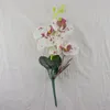 Dekorative Blumen, künstliche Orchideen-Blume, weiße Schmetterlings-Orchideen, gefälscht für Zuhause, Party, DIY, Hochzeitsdekoration