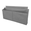 Cajas de almacenamiento bolsas de noche Portable 2 secciones de bolsillo Organizador lateral para dormitorio Dormo de la sala de la oficina