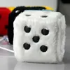 2pcs Fashion Auto Car Fuzzy Dice Dots Dot